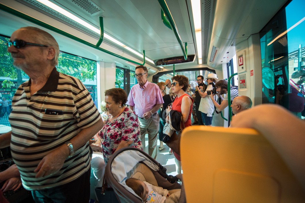 El número de viajeros de metro ha alcanzado el medio millón.