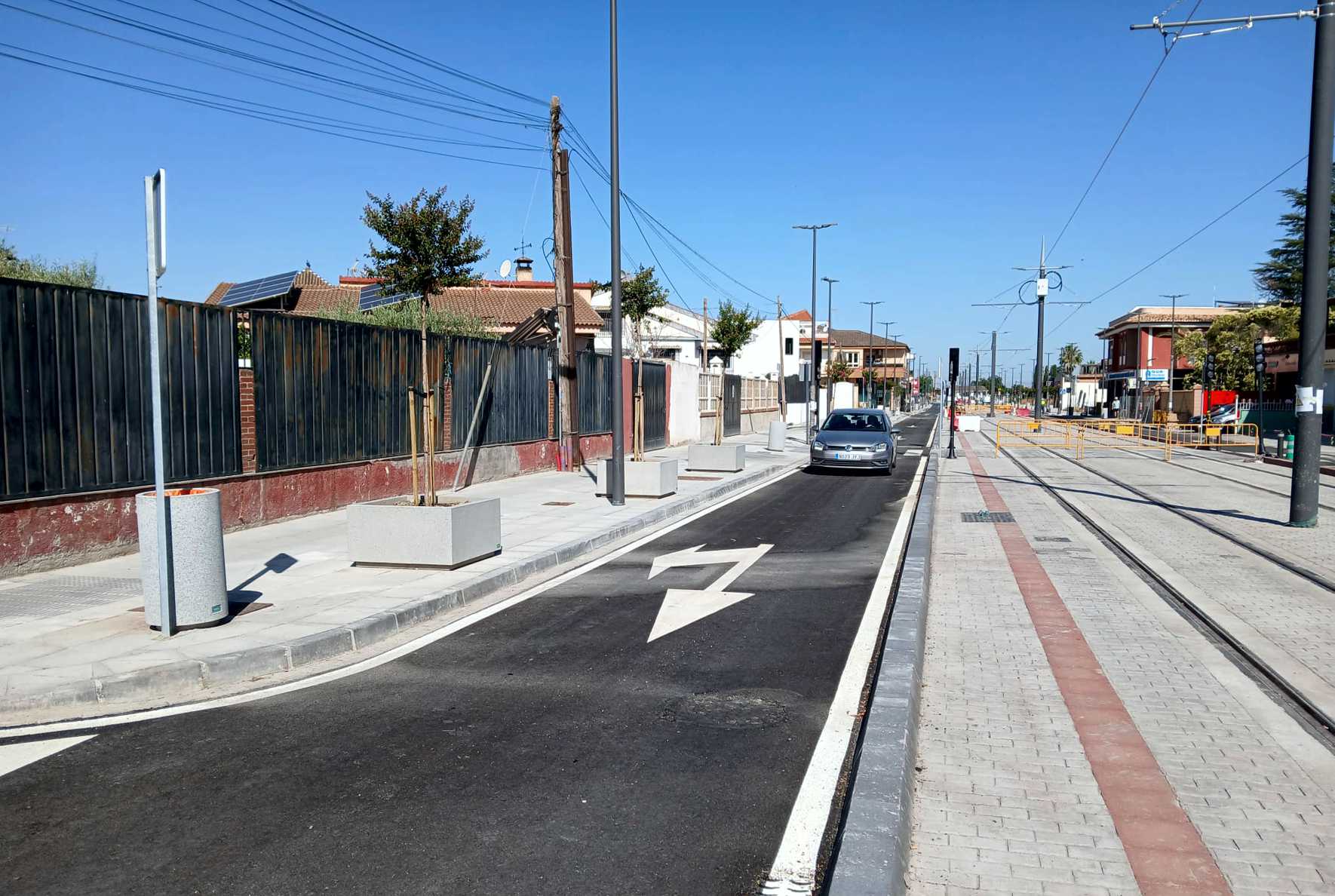 Metro de Granada viales Churriana